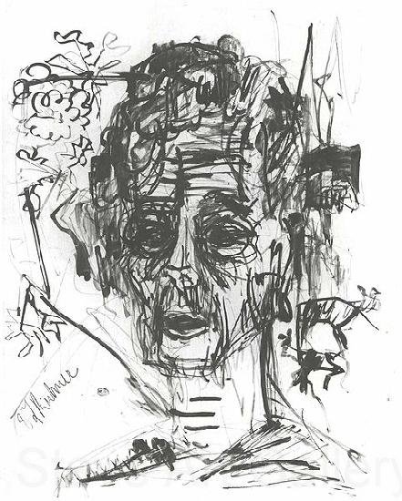 Ernst Ludwig Kirchner Selfportrait under the influence of morphium Spain oil painting art